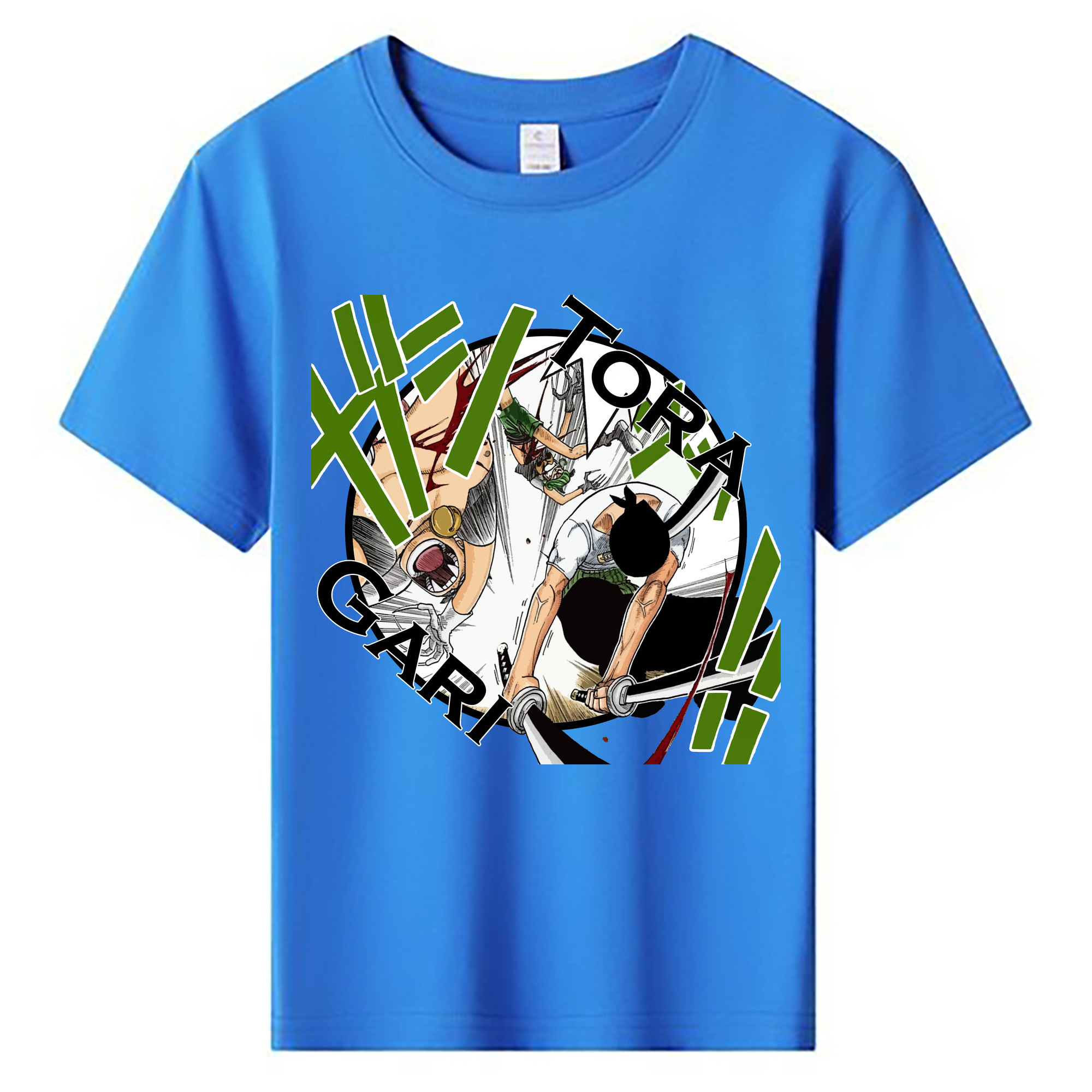 ワンピース ロロノア・ゾロ ONE PIECE Roronoa Zoro 綿100％キッズTシャツ（フロントプリント）